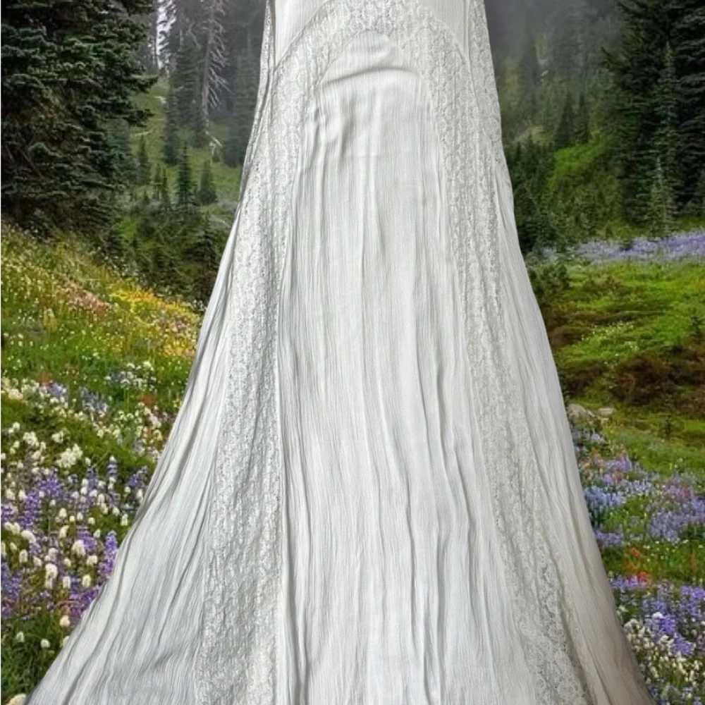 Free People field of flowers white dress